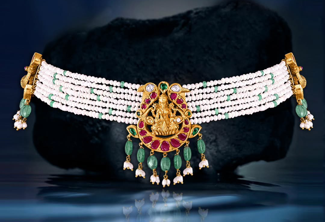 lord lakshmi jadau chick set