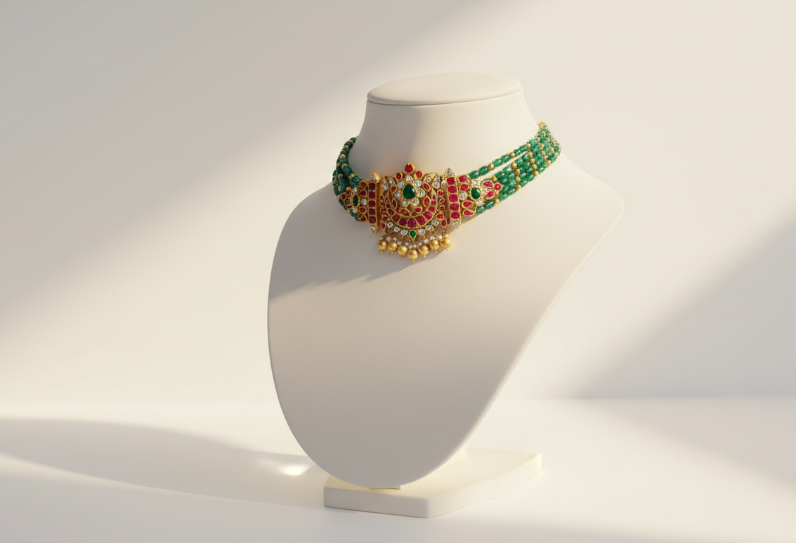 gold jadau chick set