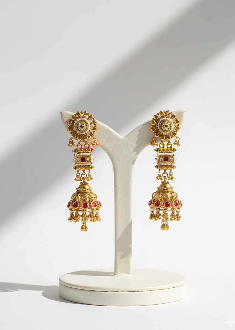 gold tops jhumki