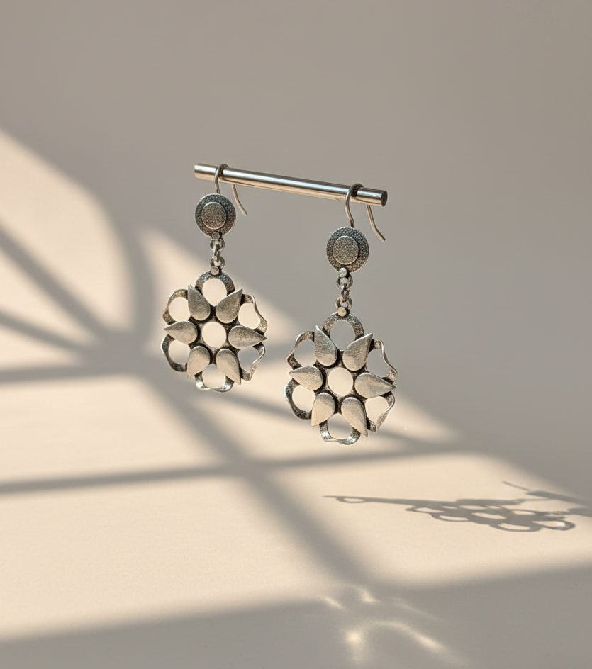 silver women earings