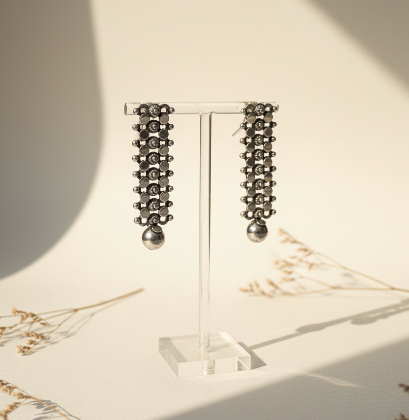 silver women earings