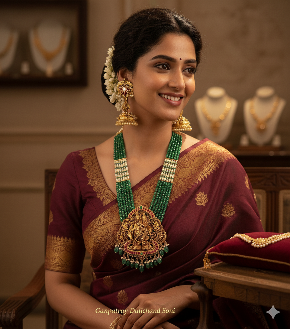 radha krishna jadau pendent