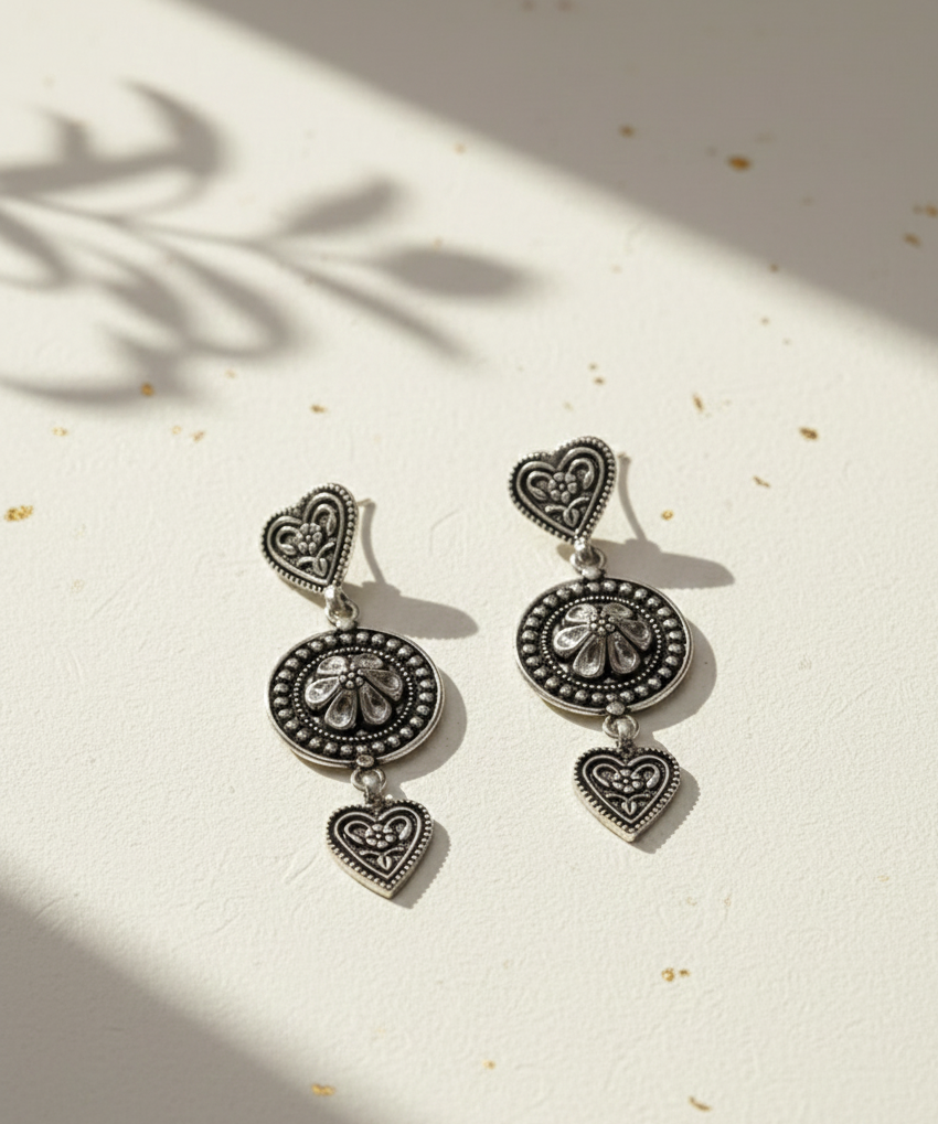 silver women earings