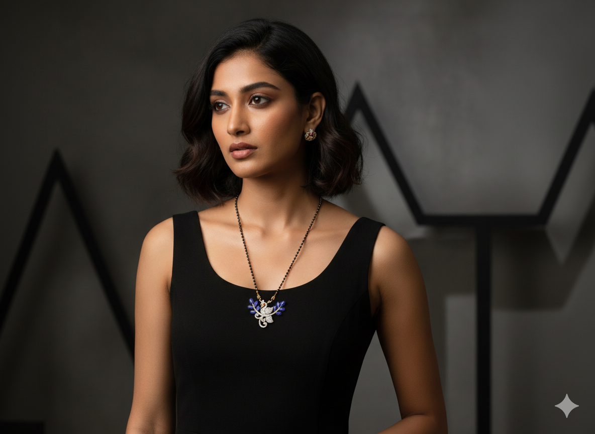 dimond peacock pendent