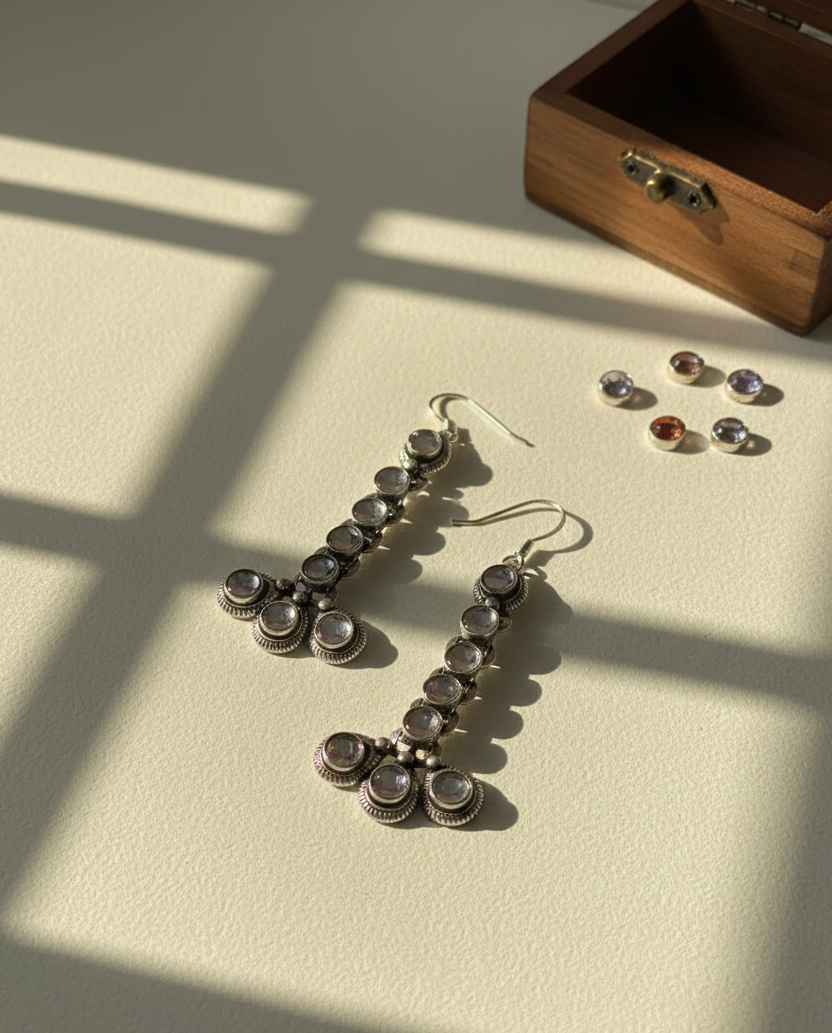 silver women earings