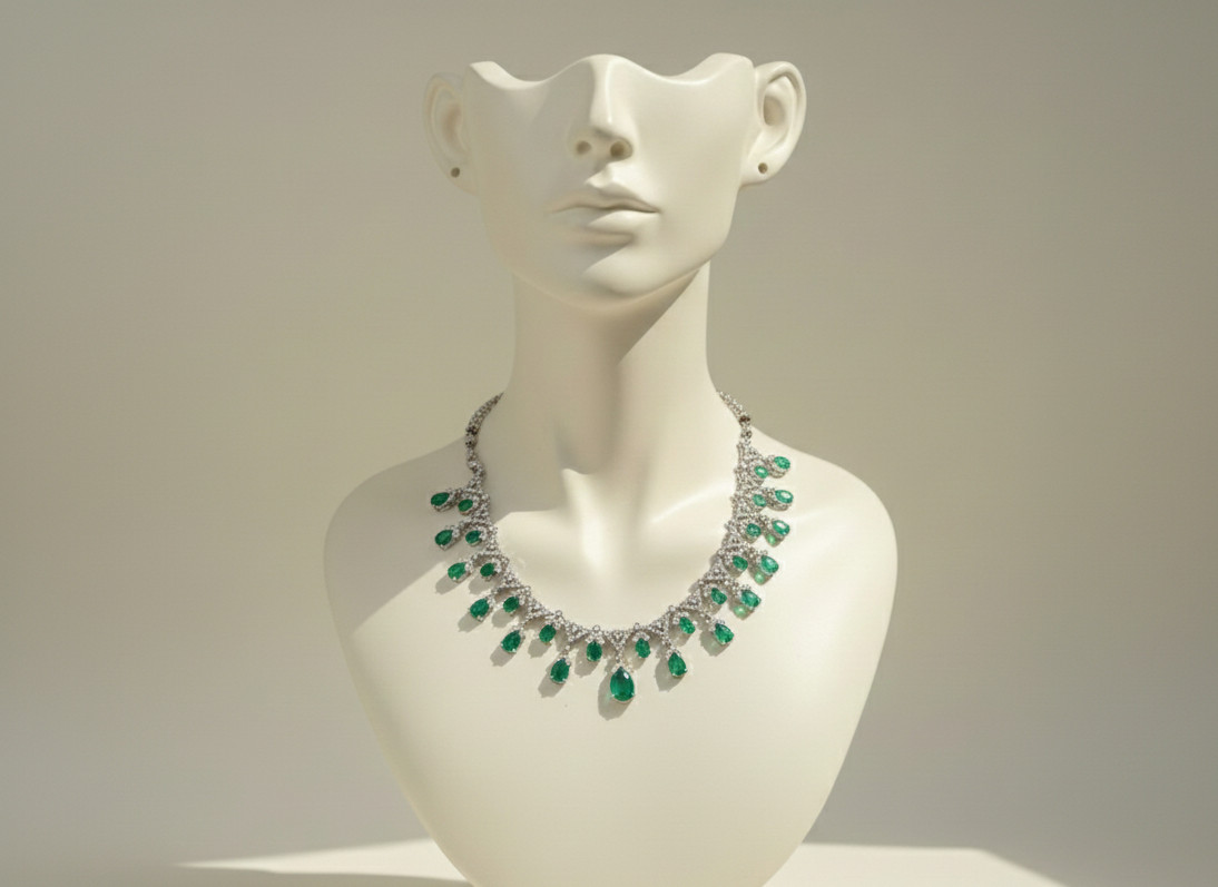 dimond neckless set