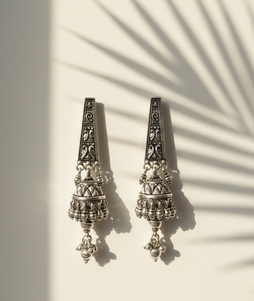 silver women earings
