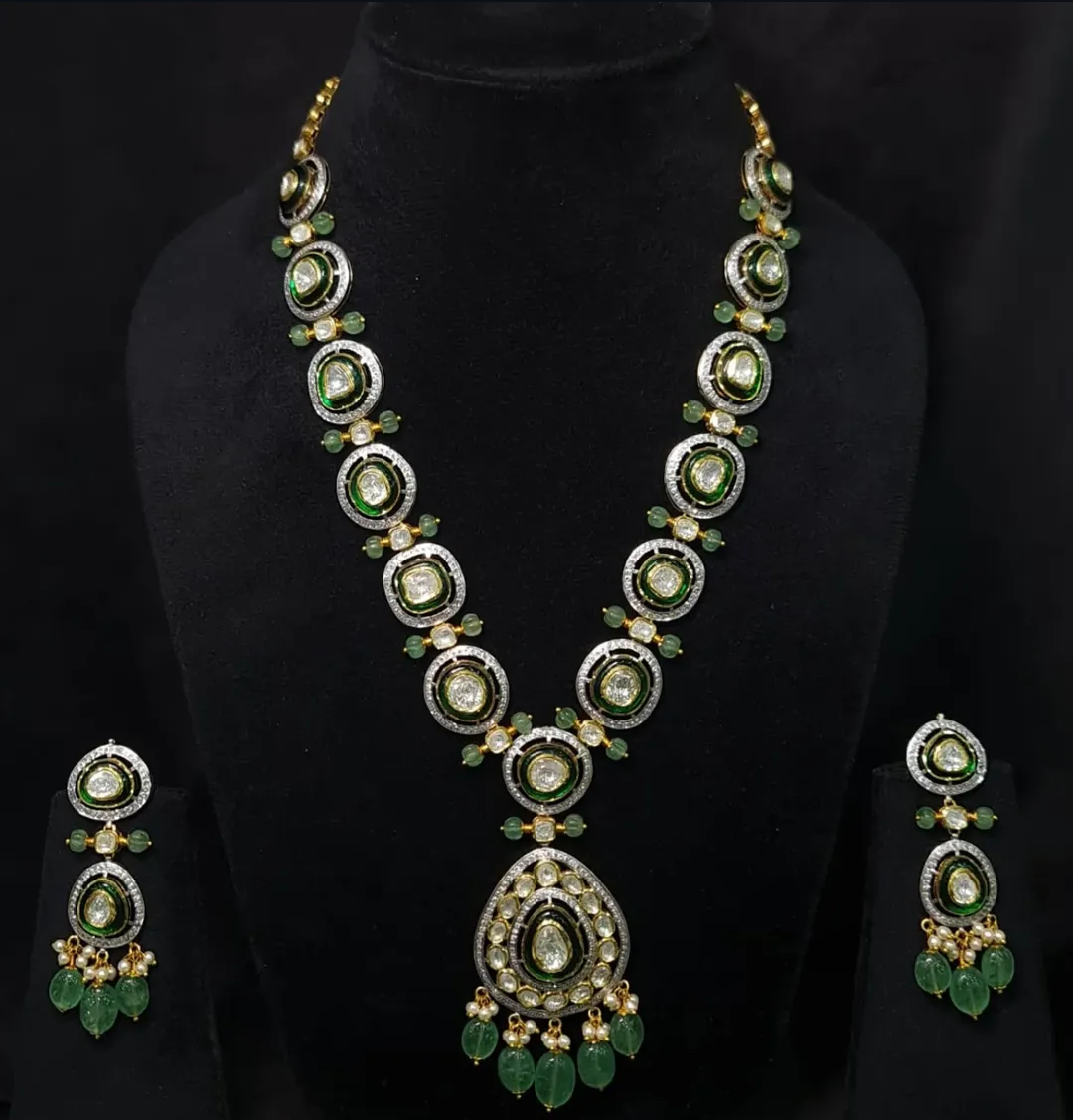 dimond polki single line