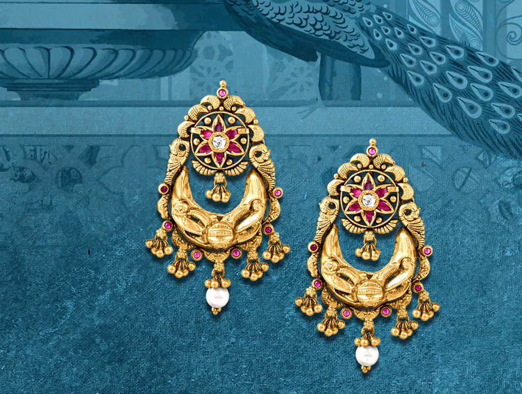 gold kundan tops