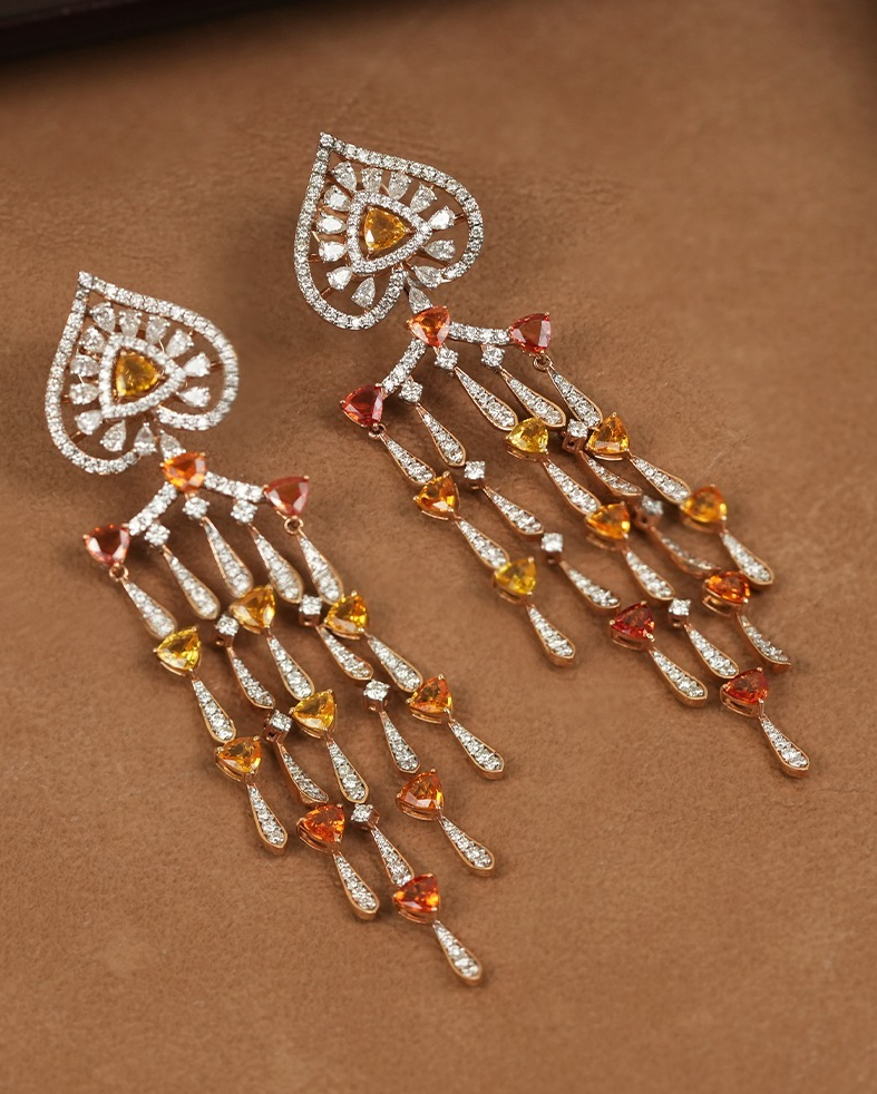 gold dimond earings