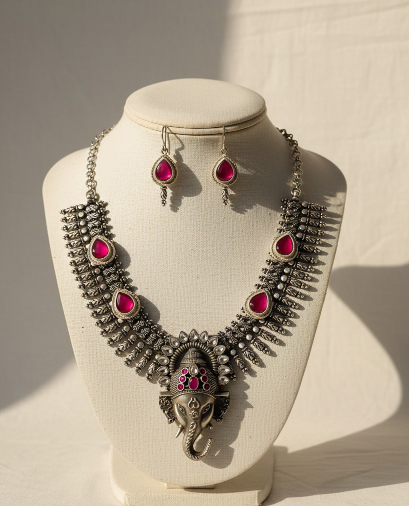 lord ganesh long neckless